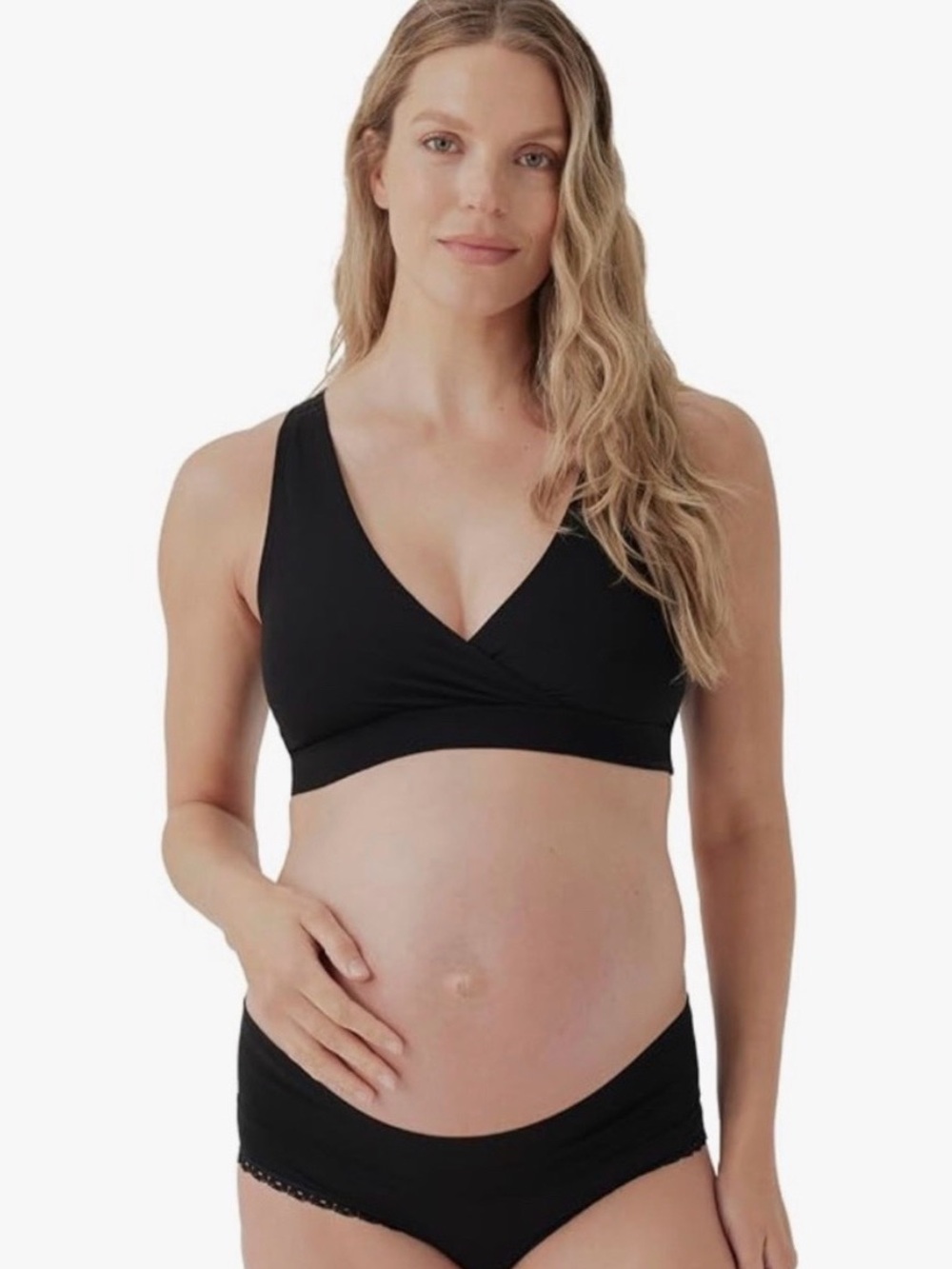 NWT Pact Organic Maternity Cross Over Bra